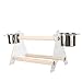 UTOPIAY Bird Playstand with 2 Feeding Cups Parrot Playground Wood Perch Gym Training Stand Playpen Bird Toys Exercise Playgym Small Birds Cage Accessories Toy for Parakeet Conure Cockatiel,withtraythumb 3