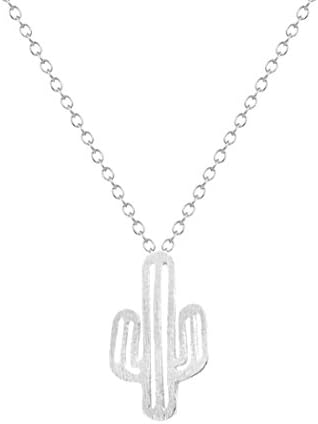 Trendy 1PC Attractive Gold/Silver Minimalist New Cute Charm Stylish Prickly Pear Cactus Necklace Pendant