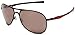 Oakley Men's Plaintiff OO4057-07 Polarized Aviator Sunglasses,Matte Black Frame/Black Iridium Lens,One Size