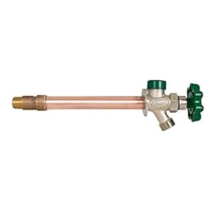 Prier C-144D08 Frost-Free Anti-Siphon Wall Hydrant, 8-Inch, Nickel Finish - Outdoor Faucet