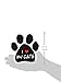 Imagine This Paw Car Magnet, I Love My Cats, 5-1/2-Inch by 5-1/2-Inch