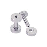 Stainless Steel Screw Fit Tunnel Plug 10G Pair