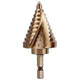 COMOWARE Hex Shank Cobalt Step Drill Bit with Two