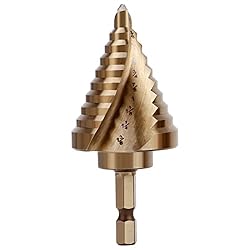 COMOWARE Hex Shank Cobalt Step Drill Bit with Two