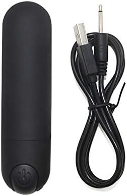FIJEW TSHIRT Vibrater Women USB Charge Powerful Víbrátór for Women Waterproof 10 Speed Pêňís Mini Būllet Vibrador Clitoris Mastur**bation Stimulator Séx Toys,Black