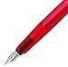 Lanxivi Anodized Aluminum Fountain Pen SKY II Series Germany Schmidt Fine Nib & Ink Converter Execute Red Pen Gift Set for Business Signature
