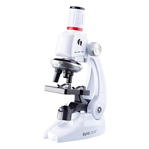 IQCREW 100x-1200x Kids Microscope with Smartphone Adapter and Accessory Kit