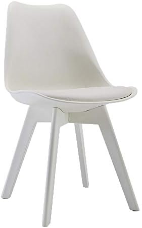 おしゃれ 評価 ダイニングチェア チェアレジャープラスチック製ダイニングチェアを交渉現代のシンプルなクリエイティブ椅子カラーデスクチェア 新生活 シェル チェア Size 41x42xcm Color White
