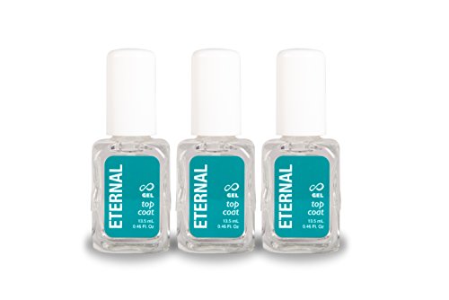 Eternal Top Coat Gel â€“ Mirror Shine Strength No UV Lamp Nail Polish â€“ 3 Pack