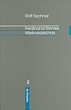 Ferdinand Tönnies : Werkverzeichnis, Fechner, Rolf, 3110135191