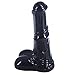 Big Animal Horse Dildo G Spot Stimuating Solid Ribbed Big Cock Size Female Masturbate Sex Toys Fetish Product Couple Flirting (Black)