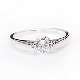 Fashion Plaza Women's Cubic Zirconia Crystal Wedding Ring R61