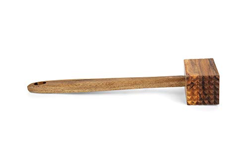 Ironwood Gourmet 28984 Acacia Wood Meat Tenderizer, 12-Inches, Brown