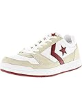 Converse Men's Point Man Ox White/Red Ankle-High Fabric Fashion Sneaker - 8M