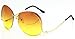 Elite RIMLESS OVERSIZED VINTAGE RETRO Butterfly Upside Down Oceanic Lens Sun Glasses