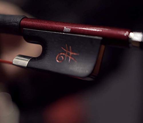 The Piano Guys Ziggy Carbon Fiber Cello Bow | Full Size 4/4 Bows With Inlaid Ebony Frog & Premium Aduu Horse Hair