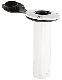 Attwood Acero Inoxidable Flush Mount 0 grados de soporte para caña (2 pulgadas)