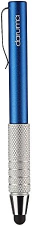 Stylus For All Capacitive Touch Screens (Blue) / iPhone Samsung HTC Oppo Sony Smartphone Tablet Compatible / S-Point II by [daruma] 2 Extra Replacement Tips (2Pcs,Black)