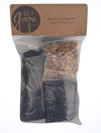 Let It Grow Terrarium Design Kit Brown/Black