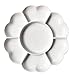 Easyou 8 Inch(20.5cm) 7 Well Porcelain Palette Ceramic Mixing Tray