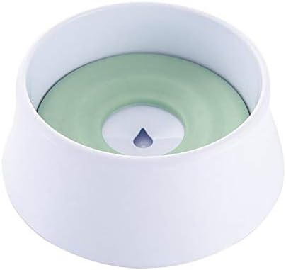 Clockeikic Dog Drinking Water Pot Not Wet Mouth Cat Dog Splash Water Buoyancy Dog Bowl Green
