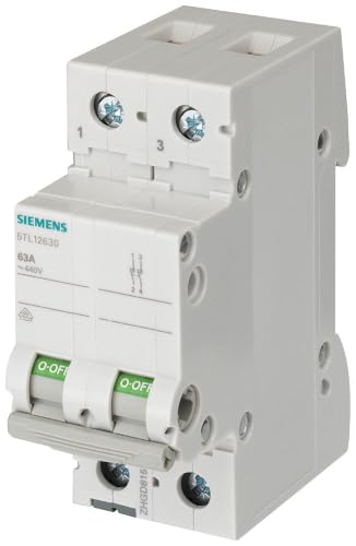 Siemens 5TL Trennschalter 2-polig DIN-Hutschiene 32A 2-phasig