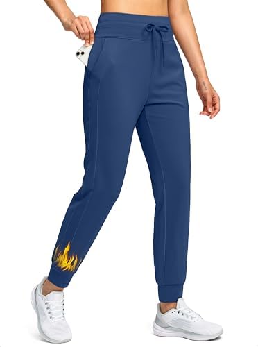 Amazon.com: SANTINY Women's Fleece Lined Joggers Water Resistant