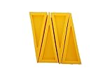 LINE2design Firefighter Door Stopper Safety Combo Wedge Pack Door Stop Loose Sprinkler Stops Safety Wedges Doors Opener (Pack of 4, Yellow)