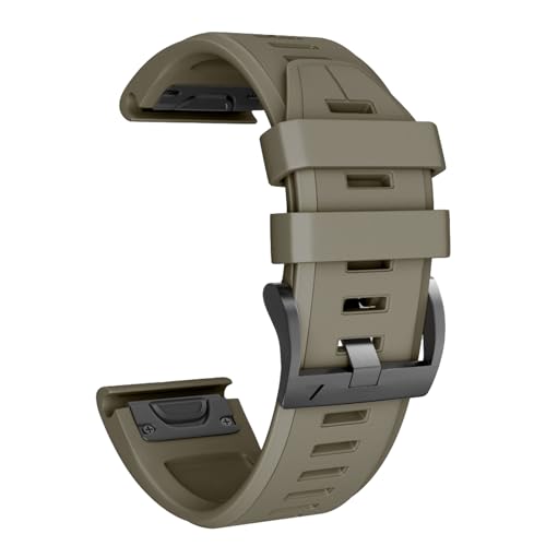 NotoCity Compatible Fenix 5X Plus/7X Sport Silicone Replacement Watch Strap - Brown