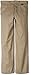 Dickies Big Boys' Flex Waist Flat Front Pant, Khaki, 14 Regular