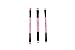PUEEN 5 Piece Pink Synthetic Hair Travel Makeup Brush Set in Travel Bag - Includes 8 Different Brushes-BH000008