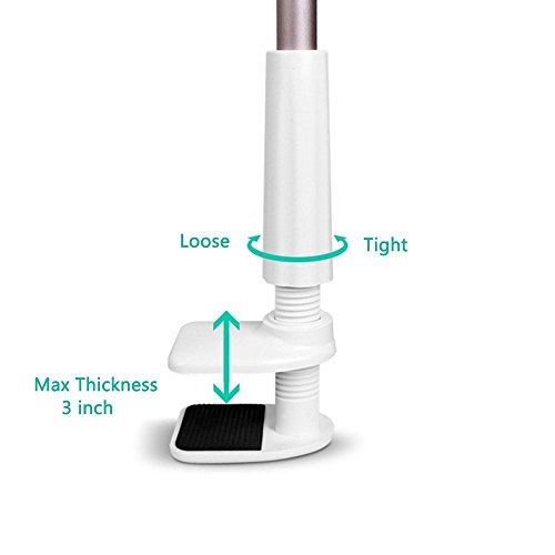 Katoot@ Phone Tablet Stand Gooseneck 50 Inches Tall Adjustable Arm 360° Rotating Lazy Holder for Bedroom Office Kitchen Bathroom (Luxury Gold)