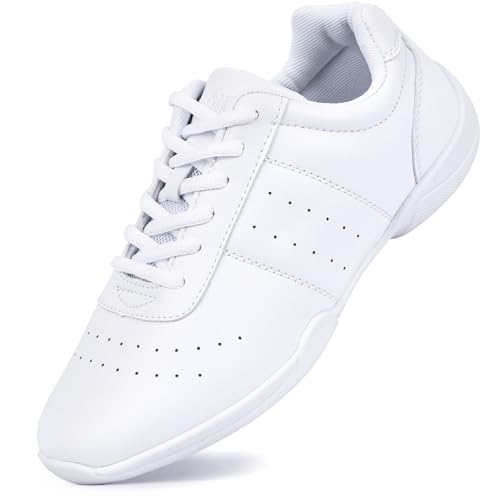 CADIDL Cheer Shoes Women White Cheerleading Dance Shoes