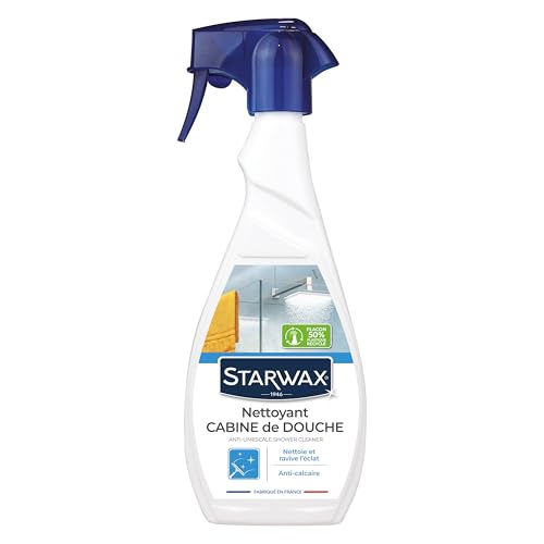 STARWAX – Detergente Anticalcare Doccia – Spray Multi-Superficie – Elimina calcare e sapone – Per box doccia, rubinetti, piastrelle – 500 ml