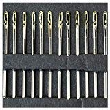 Dragon Honor 12pcs Self Threading Hand Needles Stitching Pins Home Household Tools