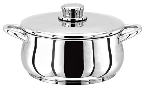 Stellar Classic Stainless Steel Casserole with Lid 22cm, 2.5L Induction Ready, Oven Safe, Dishwasher Safe — image 1