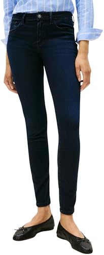 Tommy Hilfiger Womens Nina Como Skinny Mid Rise Jeans, Blue (Nina), 27W/34L