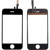 iPhone 3gS Screen Repair Kit - Apple iPhone 3gS Lcd Glass Screen Cover with Touch Screen Digitizer, Frame, Home Flex Button, Ear Speaker and Tool
