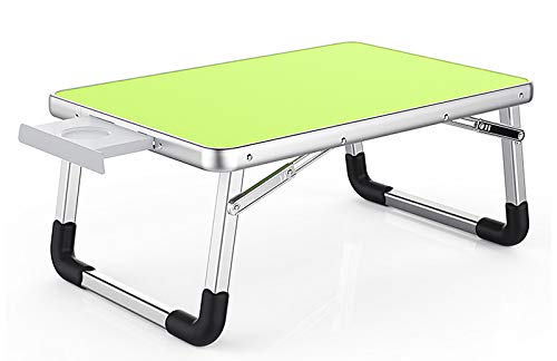 Contempo Views Laptop Desk Bed Table Foldable Tray -Use on The Coach, Floor, Bed - Reading, Writing, Drawing, Computing, Eating (Green)