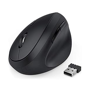 エルゴノミクスマウス 2.4G ワイヤレスマウス 静音 垂直型 800/1200/1600 dpi 右利き用 MV00