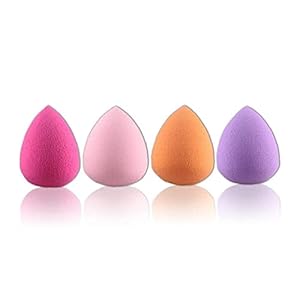 4 stuks make-up Sponzen Waterdrop Makeup Blender Blending cosmetische make-up Sponzen Buds ei-vormige set voor Concealer…