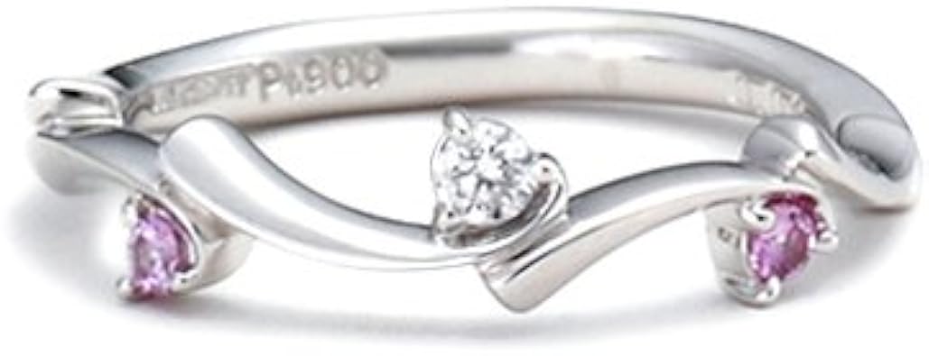 Amazon トレセンテ Trecenti ガーデンピンキー ピンクサファイア Sfr 6p K18ホワイトゴールド リング 通販