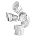 Hyperikon LED Security Light with Motion Sensor, 3 Head Dusk to Dawn, 30W, UL Listed, White