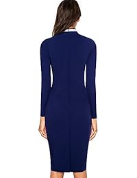 Homeyee B410 - Vestido de manga larga para mujer