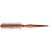 Nylon Bristle Round Styling Hair Brush - 1.5 Inch Diameter - Quiff Roll Circle Hairbrush with Natural Wooden Handle for Men and Women - Blow Dry, Style, and Curl Hair