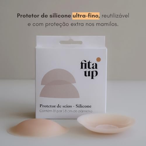 Kit 3x Pares de Protetor de Silicone Ultrafino Adesivo Creme Invisível em qualquer Roupa