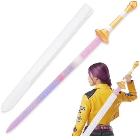 Espada Larga De Cosplay Impresa En 3D De 63.5 Cm – PLA Ligero, Color Púrpura, Detalle Realista, Para Convenciones Y Coleccionistas
