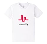 Kids musical.ly wave classic T-Shirt (Fitted Cut) 12 White