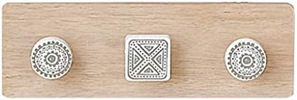 LYF Coat Rack Coat Hook Creative Solid Wood Coat Hook Frame Home Wall Decoration Coat Storage Rack Wall-Mounted Key Rack (Color : Natural, Size : 48510CM)