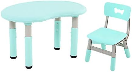お食事椅子 D3 子供 家電 カメラ 離乳食 Bjnf 車 バイク サイズ テーブルチャア 赤ちゃん の表の高さ調節可能なプラスチック子供のテーブルと椅子セット おやつ 多機能 青 色 Bjnf